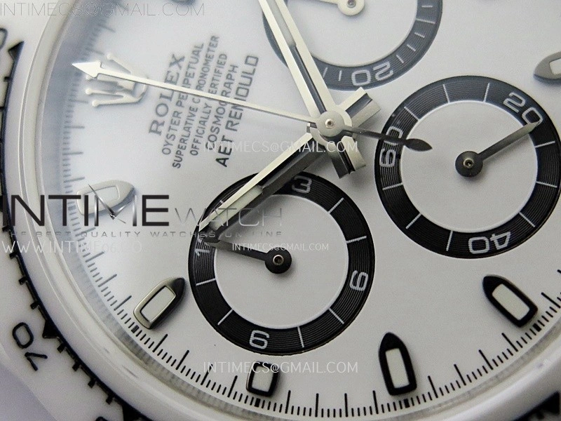Daytona AET White Solid Nano Ceramic Case and Bracelet N6F 1:1 Best Edition White Dial On DD4801