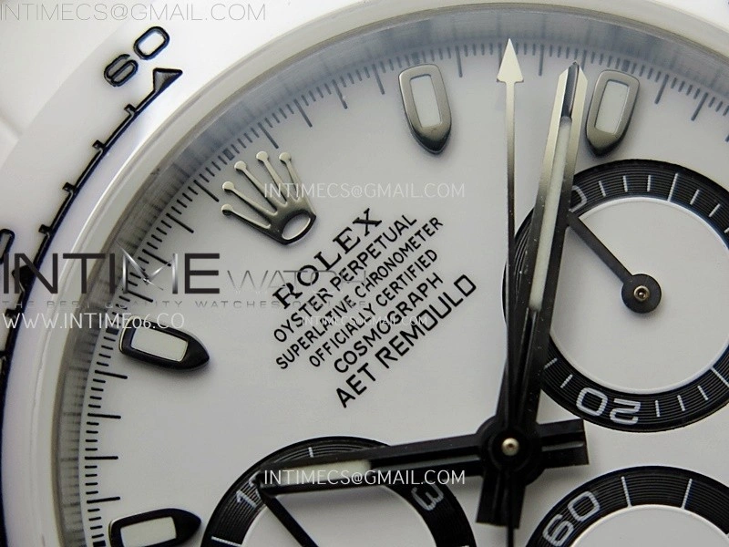 Daytona AET White Solid Nano Ceramic Case and Bracelet N6F 1:1 Best Edition White Dial On DD4801