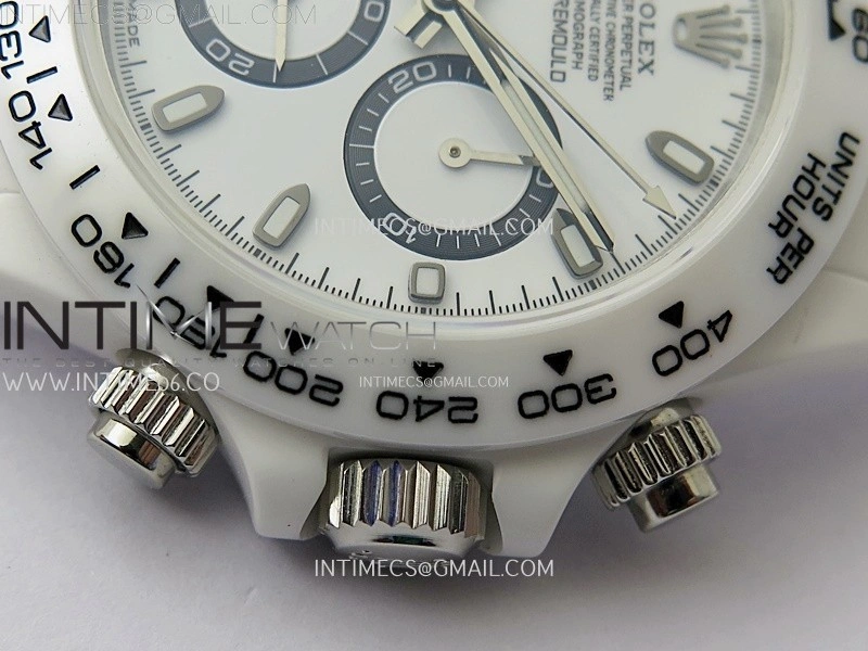 Daytona AET White Solid Nano Ceramic Case and Bracelet N6F 1:1 Best Edition White Dial On DD4801