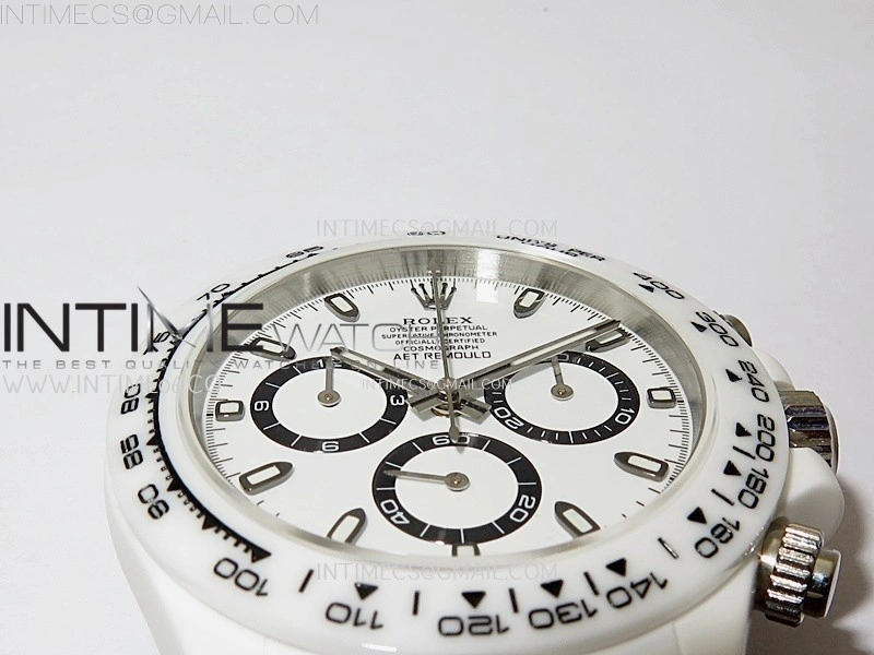 Daytona AET White Solid Nano Ceramic Case and Bracelet N6F 1:1 Best Edition White Dial On DD4801