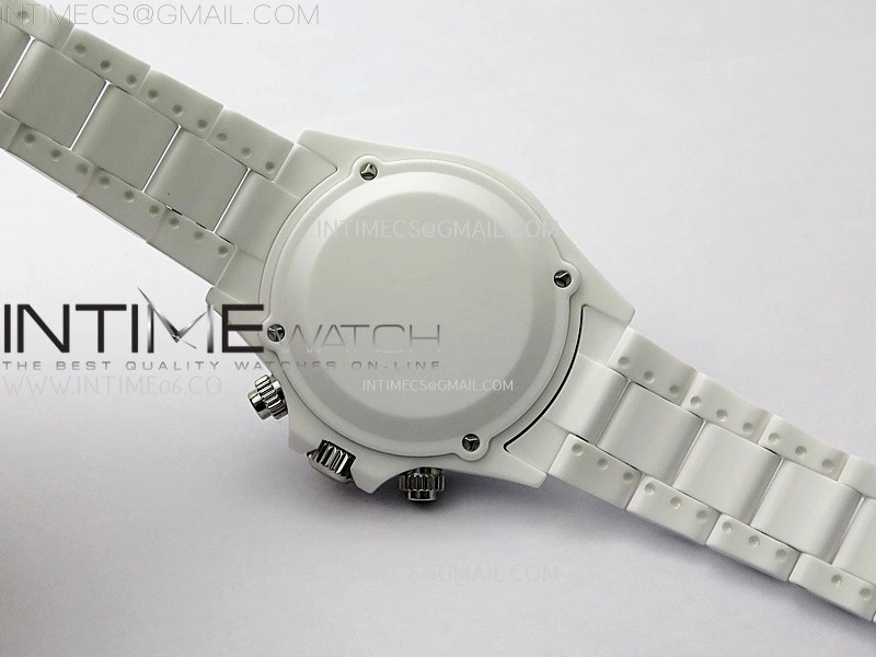 Daytona AET White Solid Nano Ceramic Case and Bracelet N6F 1:1 Best Edition White Dial On DD4801