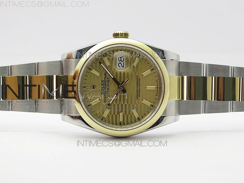 DateJust 36 SS YG 126203 JDF 1:1 Best Edition New YG Style 2 Dial on Oyster Bracelet