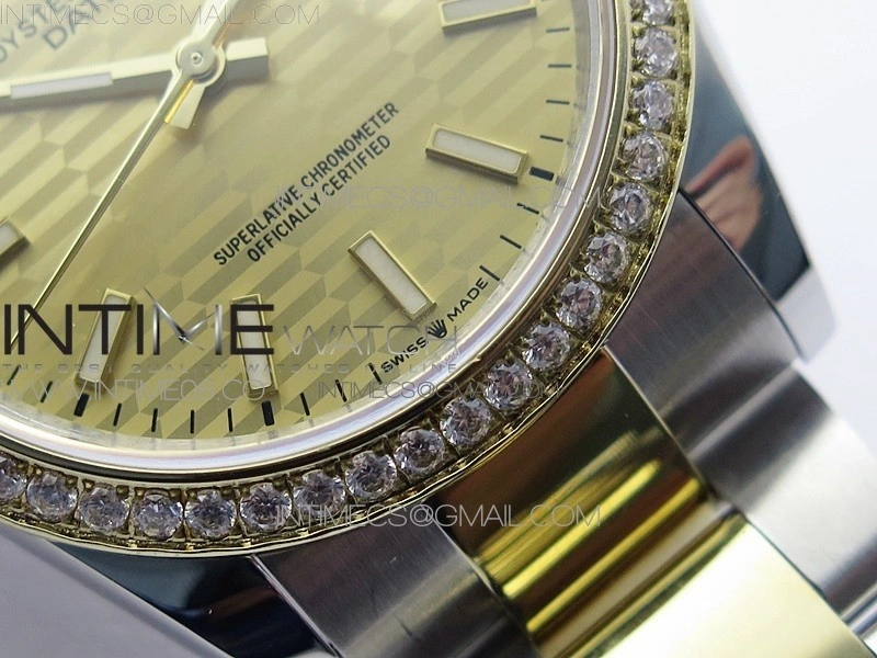 DateJust 36 SS YG 126283 JDF 1:1 Best Edition New YG Style 2 Dial on Oyster Bracelet
