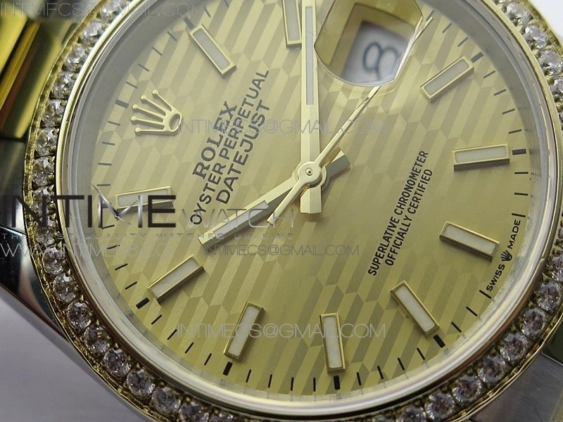 DateJust 36 SS YG 126283 JDF 1:1 Best Edition New YG Style 2 Dial on Oyster Bracelet
