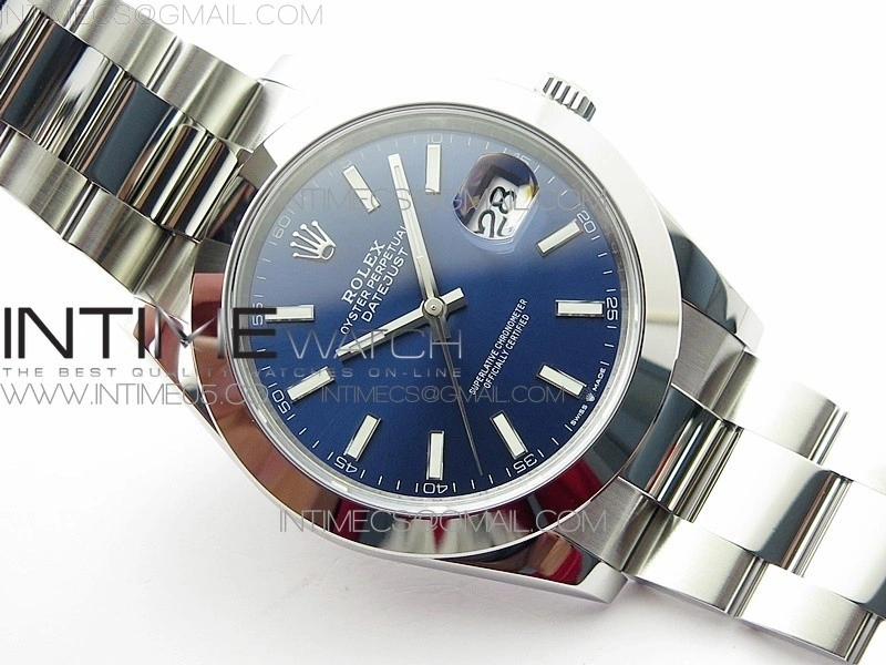 DateJust 41 126300 904L SS VSF 1:1 Best Edition Blue Dial on Oyster Bracelet VS3235