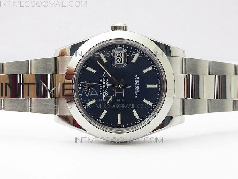 DateJust 41 126300 904L SS VSF 1:1 Best Edition Blue Dial on Oyster Bracelet VS3235