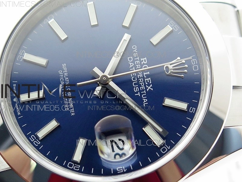 DateJust 41 126300 904L SS VSF 1:1 Best Edition Blue Dial on Oyster Bracelet VS3235