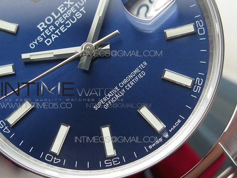 DateJust 41 126300 904L SS VSF 1:1 Best Edition Blue Dial on Oyster Bracelet VS3235