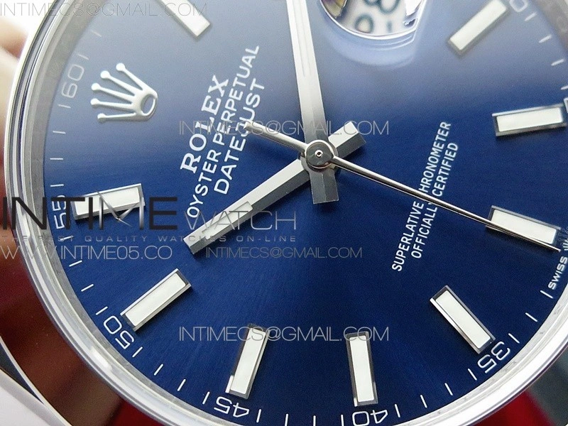 DateJust 41 126300 904L SS VSF 1:1 Best Edition Blue Dial on Oyster Bracelet VS3235