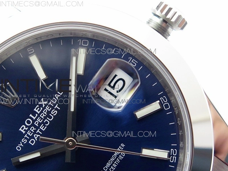 DateJust 41 126300 904L SS VSF 1:1 Best Edition Blue Dial on Oyster Bracelet VS3235