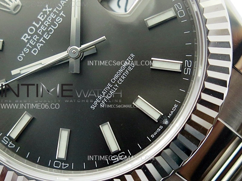 DateJust 41 126334 904L SS VSF 1:1 Best Edition Gray Dial on Oyster Bracelet VS3235