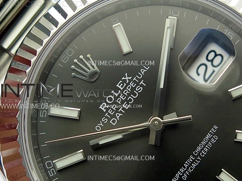 DateJust 41 126334 904L SS VSF 1:1 Best Edition Gray Dial on Oyster Bracelet VS3235