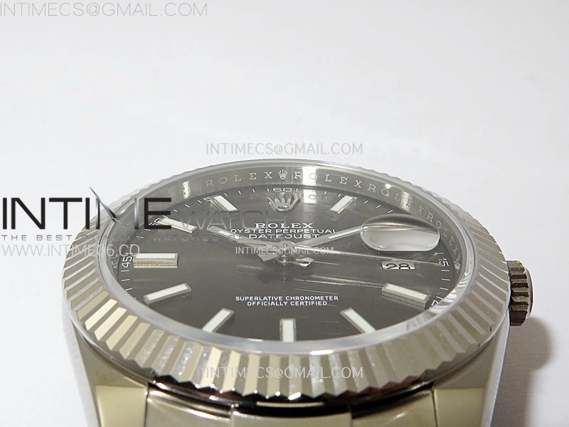 DateJust 41 126334 904L SS VSF 1:1 Best Edition Gray Dial on Oyster Bracelet VS3235