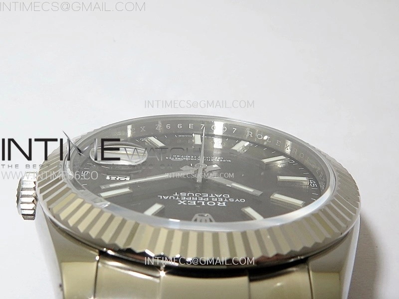 DateJust 41 126334 904L SS VSF 1:1 Best Edition Gray Dial on Oyster Bracelet VS3235