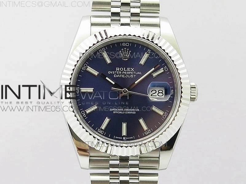 DateJust 41 126334 SS BP 1:1 Best Edition New Version Blue Dial on Jubilee Bracelet