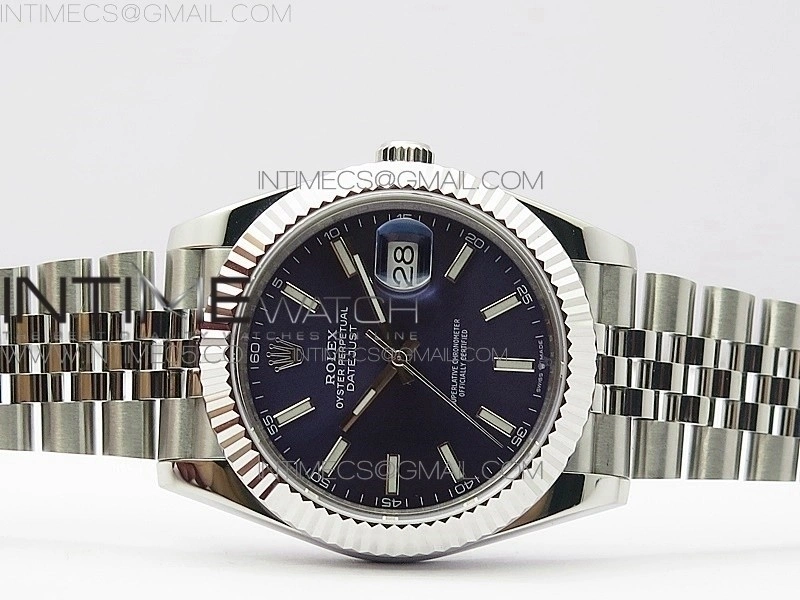 DateJust 41 126334 SS BP 1:1 Best Edition New Version Blue Dial on Jubilee Bracelet