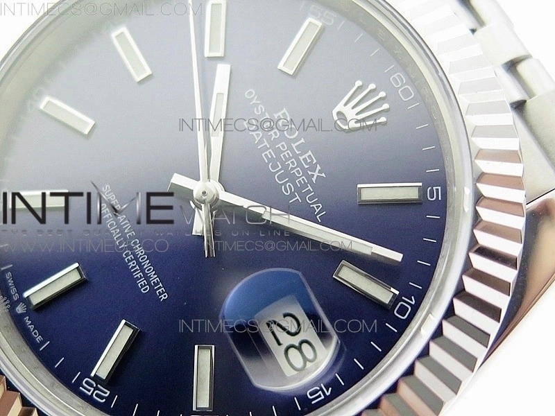 DateJust 41 126334 SS BP 1:1 Best Edition New Version Blue Dial on Jubilee Bracelet