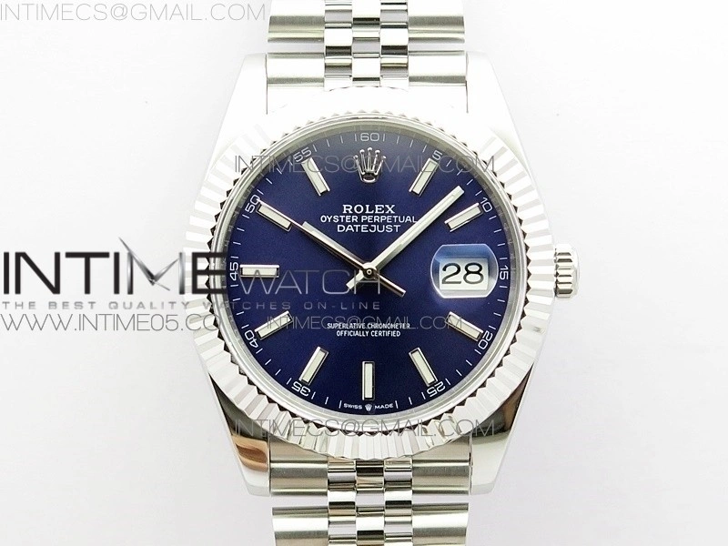 DateJust 41 126334 SS BP 1:1 Best Edition New Version Blue Dial on Jubilee Bracelet