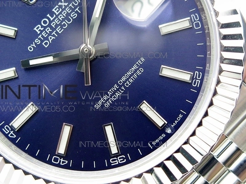 DateJust 41 126334 SS BP 1:1 Best Edition New Version Blue Dial on Jubilee Bracelet