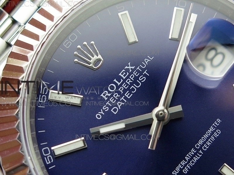 DateJust 41 126334 SS BP 1:1 Best Edition New Version Blue Dial on Jubilee Bracelet