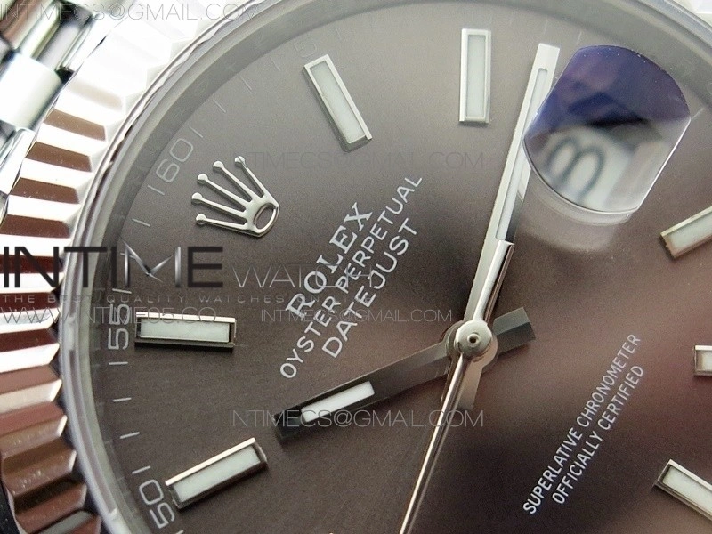 DateJust 41 126334 SS BP 1:1 Best Edition New Version Gray Dial on Jubilee Bracelet