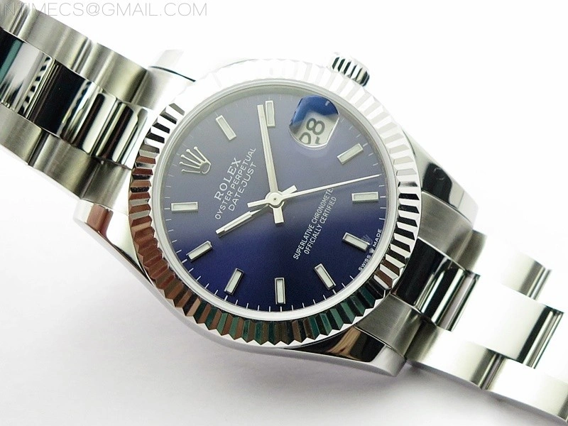 Datejust 31mm 278273 SS BP Best Edition Blue Stick Markers Dial on Oyster Bracelet