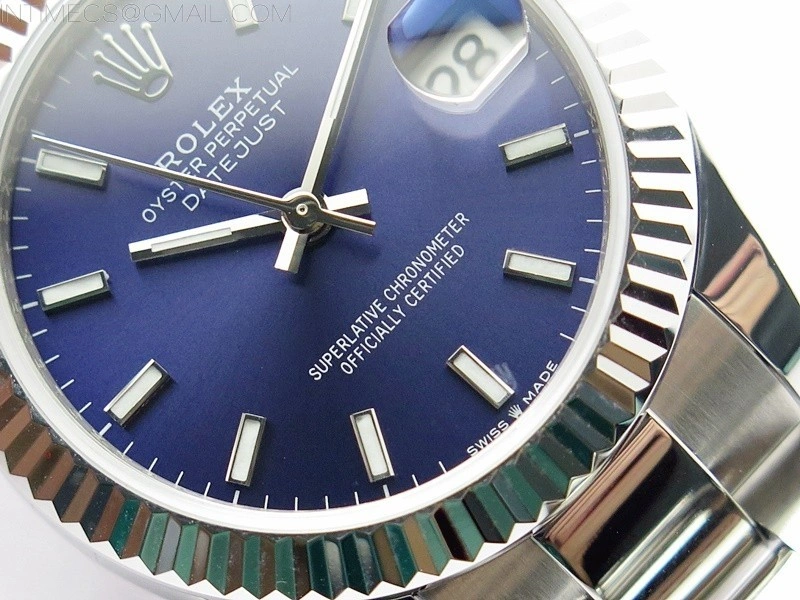 Datejust 31mm 278273 SS BP Best Edition Blue Stick Markers Dial on Oyster Bracelet