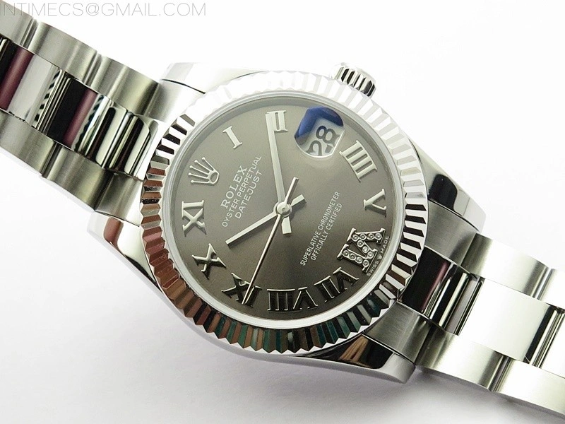 Datejust 31mm 278273 SS BP Best Edition Gray Roman Markers Dial on Oyster Bracelet