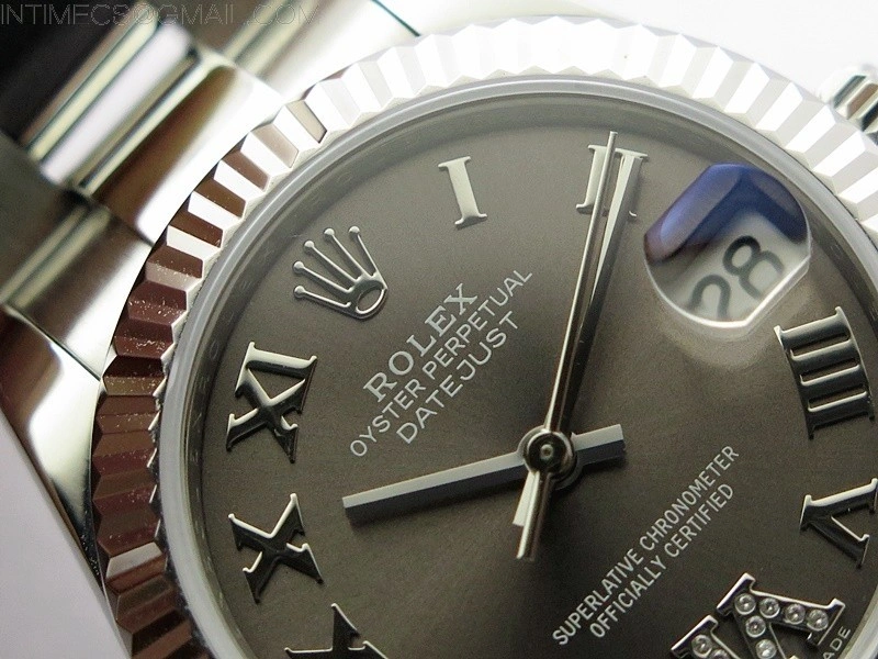 Datejust 31mm 278273 SS BP Best Edition Gray Roman Markers Dial on Oyster Bracelet