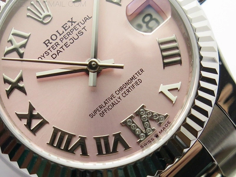 Datejust 31mm 278273 SS BP Best Edition Pink Roman Markers Dial on Oyster Bracelet