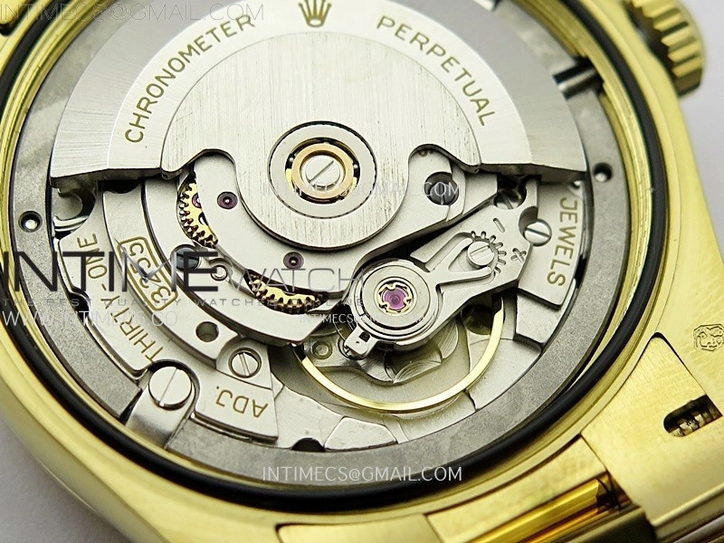 Day Date 36mm Gain Weight YG tungsten APSF 1:1 Best Edition White Dial Roman Markers on SS President Bracelet A3255
