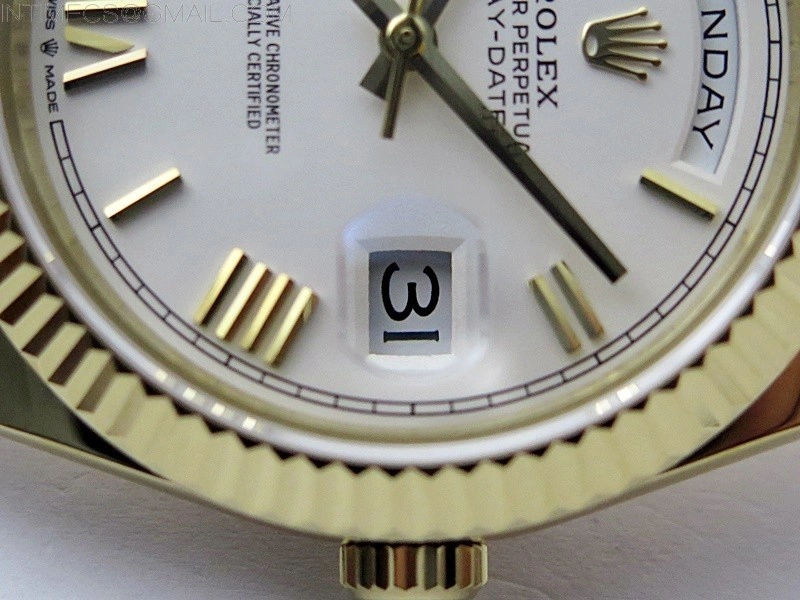 Day Date 40mm 228238 Gain Weight YG tungsten APSF 1:1 Best Edition White Dial Roman Markers on YG President Bracelet A2836