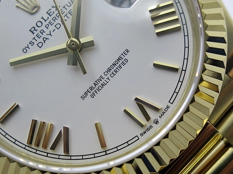 Day Date 40mm 228238 Gain Weight YG tungsten APSF 1:1 Best Edition White Dial Roman Markers on YG President Bracelet A2836