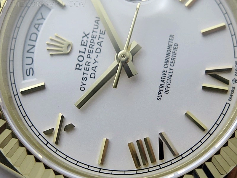 Day Date 40mm 228238 Gain Weight YG tungsten APSF 1:1 Best Edition White Dial Roman Markers on YG President Bracelet A2836