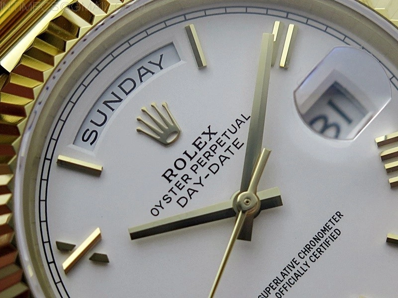 Day Date 40mm 228238 Gain Weight YG tungsten APSF 1:1 Best Edition White Dial Roman Markers on YG President Bracelet A2836