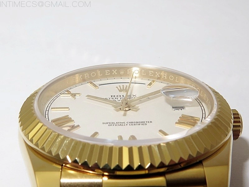 Day Date 40mm 228238 Gain Weight YG tungsten APSF 1:1 Best Edition White Dial Roman Markers on YG President Bracelet A2836