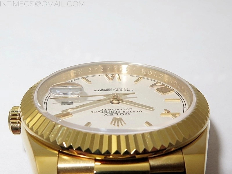 Day Date 40mm 228238 Gain Weight YG tungsten APSF 1:1 Best Edition White Dial Roman Markers on YG President Bracelet A2836