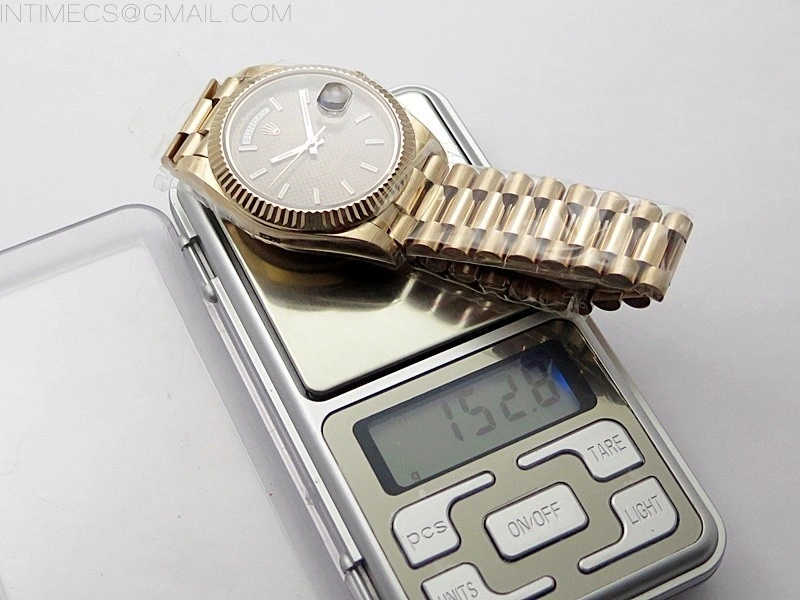 Day Date 40mm 228238 Gain Weight YG tungsten APSF 1:1 Best Edition White Dial Roman Markers on YG President Bracelet A2836