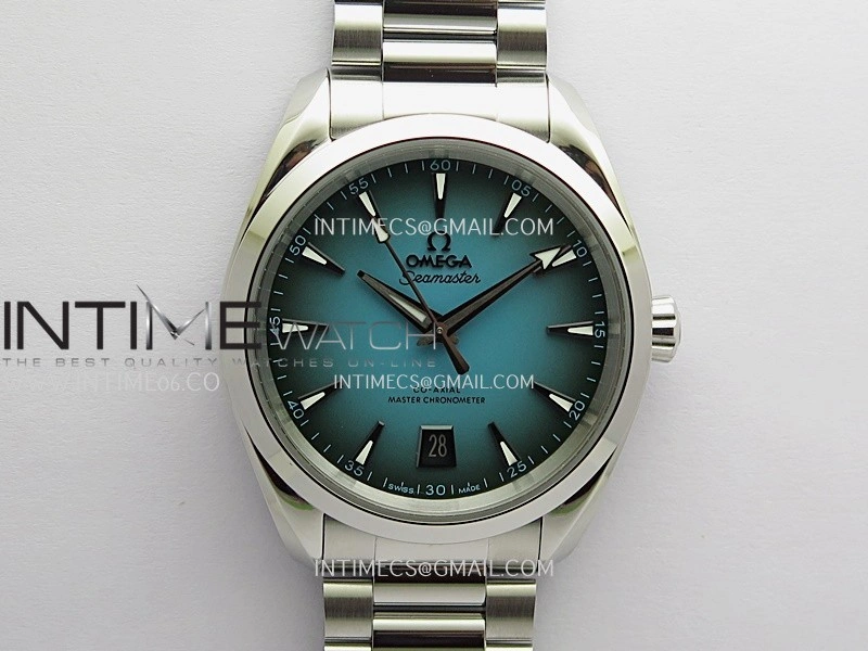Aqua Terra 150M Master 38mm SS VSF 1:1 Best Edition Blue Ombre Dial On SS Bracelet Super Clone A8900