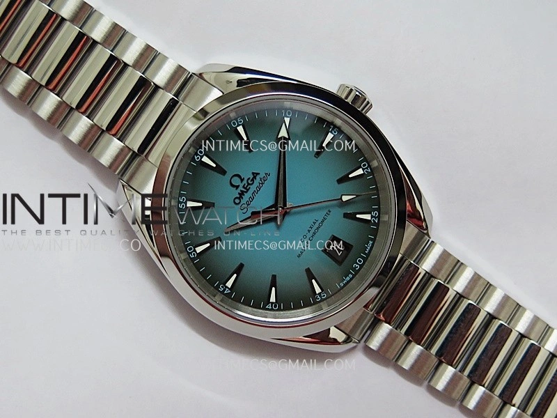 Aqua Terra 150M Master 38mm SS VSF 1:1 Best Edition Blue Ombre Dial On SS Bracelet Super Clone A8900