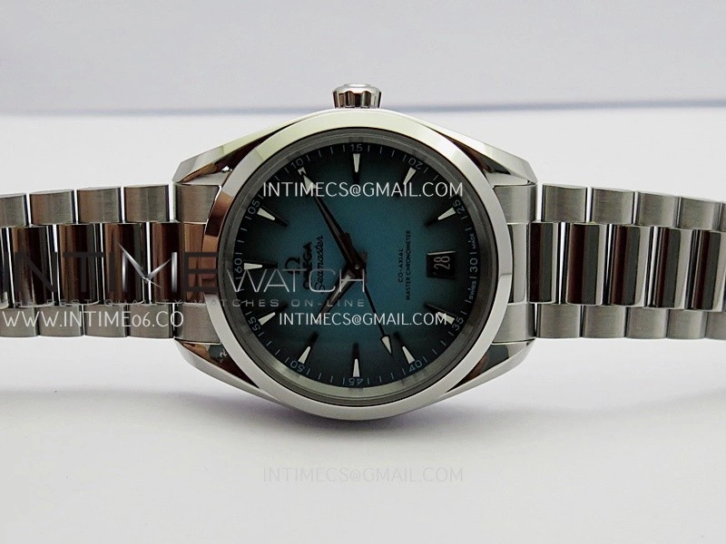 Aqua Terra 150M Master 38mm SS VSF 1:1 Best Edition Blue Ombre Dial On SS Bracelet Super Clone A8900