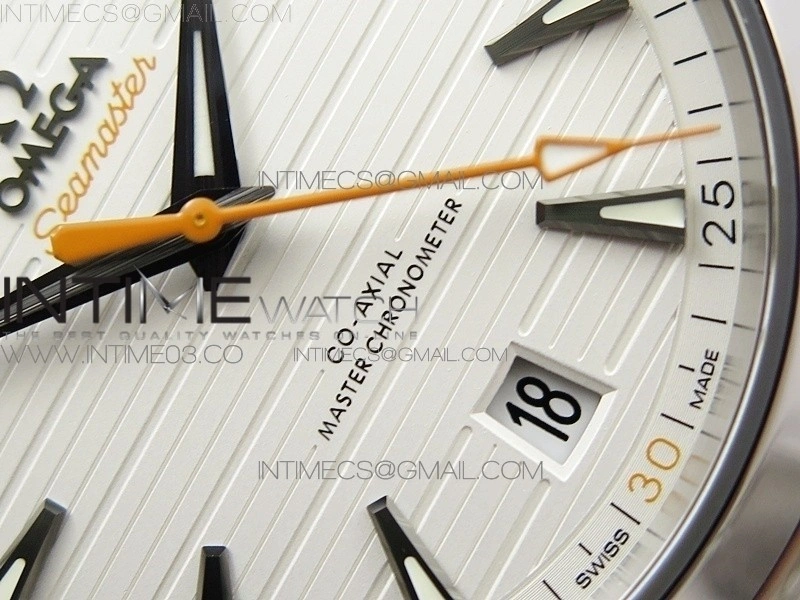 Aqua Terra 150M Master Chronometers VSF 1:1 Best Edition White Dial on SS Bracelet A8900 Super Clone