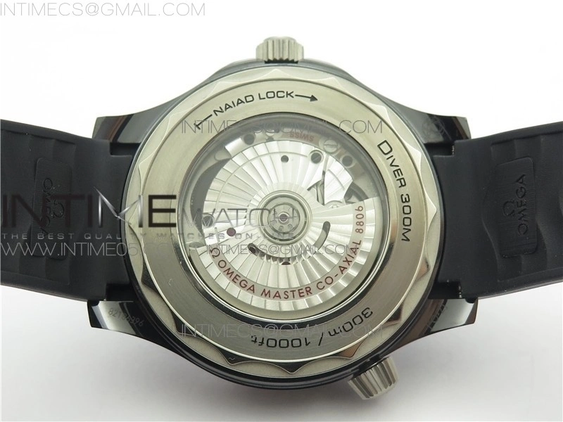 Seamaster Diver 300M Real Ceramic Case VSF 1:1 Best Edition on Black Rubber Strap A8806