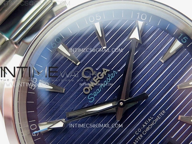 Aqua Terra 150M Master Chronometers N1F Best Edition Dark Blue Dial Silver Blue Second Hand on SS Bracelet A8900