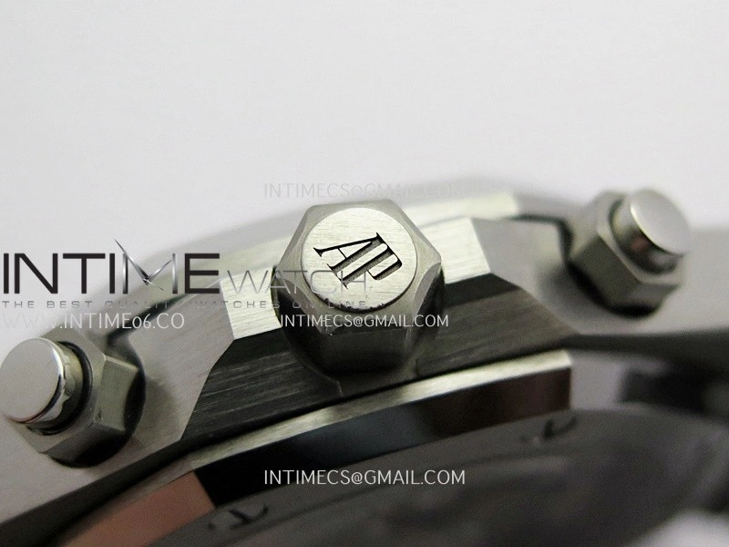 Royal Oak Chrono 26240 50th SS V2 DDF 1:1 Best Edition Black Dial On Black Rubber Strap Super Clone DD4401