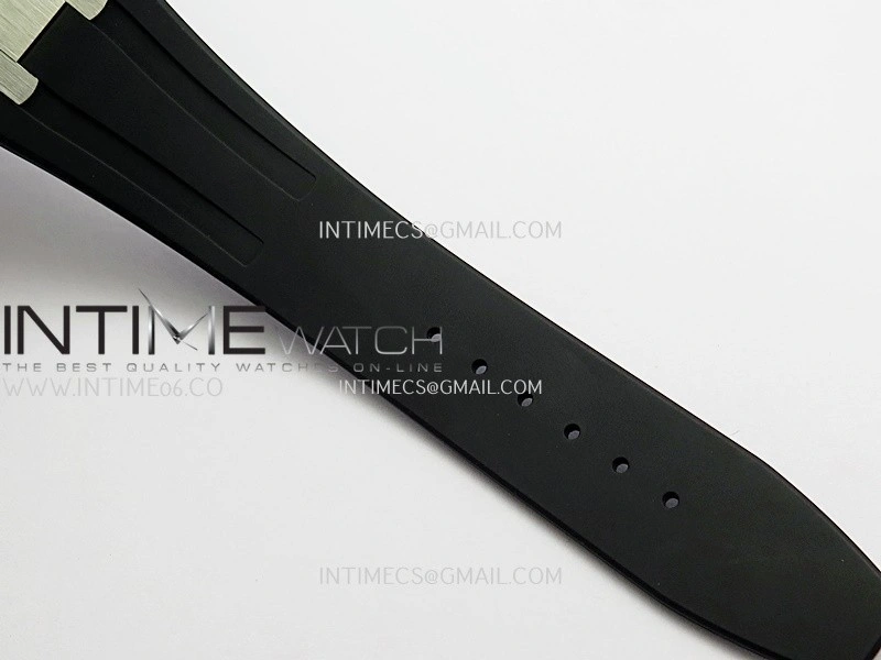 Royal Oak Chrono 26240 50th SS V2 DDF 1:1 Best Edition Black Dial On Black Rubber Strap Super Clone DD4401