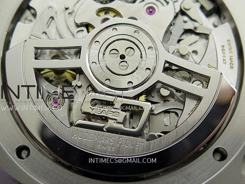 Royal Oak Chrono 26240 50th SS V2 DDF 1:1 Best Edition Black Dial On Black Rubber Strap Super Clone DD4401