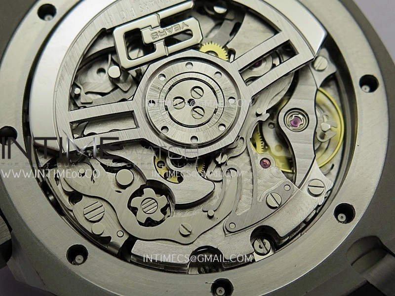 Royal Oak Chrono 26240 50th SS V2 DDF 1:1 Best Edition Black Dial On Black Rubber Strap Super Clone DD4401