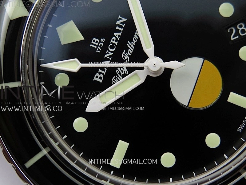 Fifty Fathoms 5008-1130-B52A SS ZF 1:1 Best Edition Black Dial on Black Nylon Strap A1151