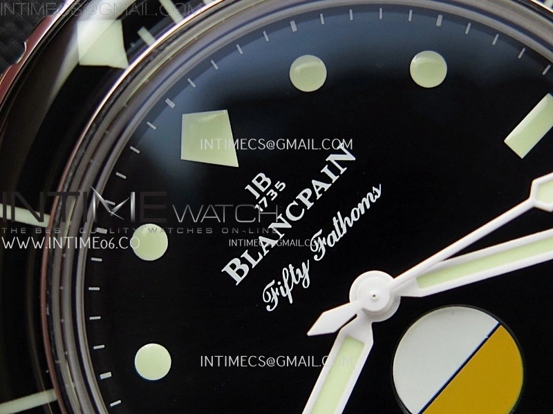 Fifty Fathoms 5008-1130-B52A SS ZF 1:1 Best Edition Black Dial on Black Nylon Strap A1151